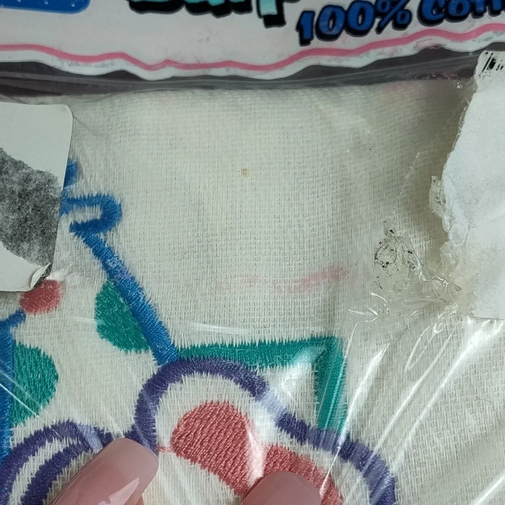 Vintage Gerber Diaper Burp Cloths Lap Pad 100% Cotton I Love Mommy / Daddy NEW